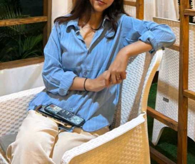 Blue Regular Fit Shirt