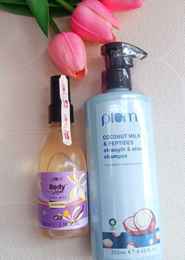 Plum Vanilla Vibes Mist + Coconut Peptide Shampoo