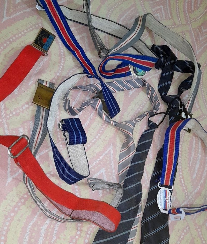 School Belt And Tie 👔