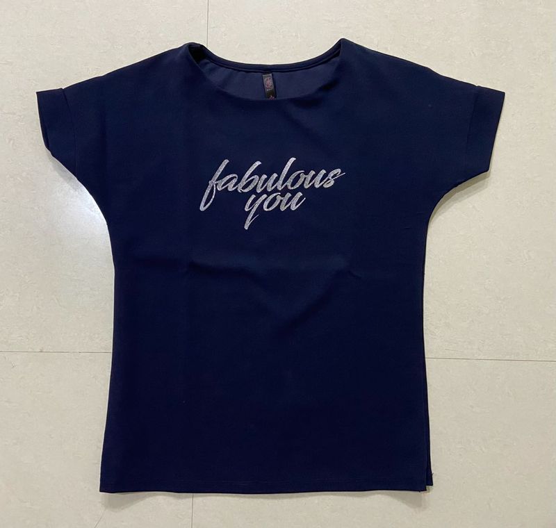 HEY Navy 'Fabulous You' T-Shirt