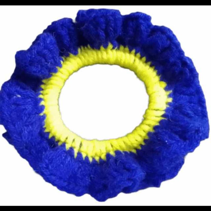Blue &amp; Yellow Scrunchie