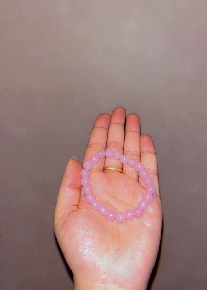 Baby Pink Beaded Bracelet