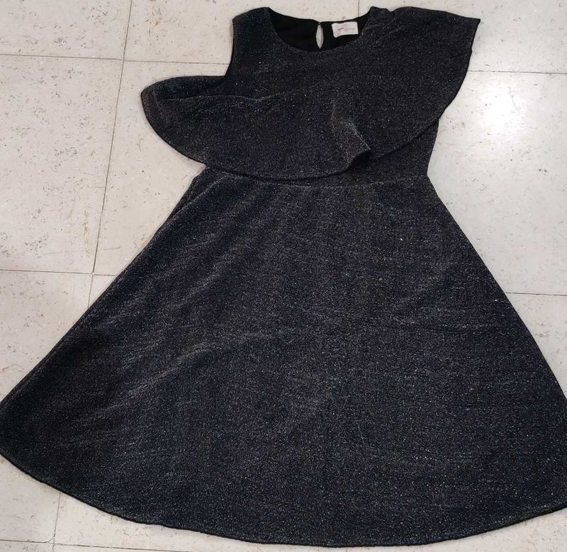 Black Shimmer Party Dress
