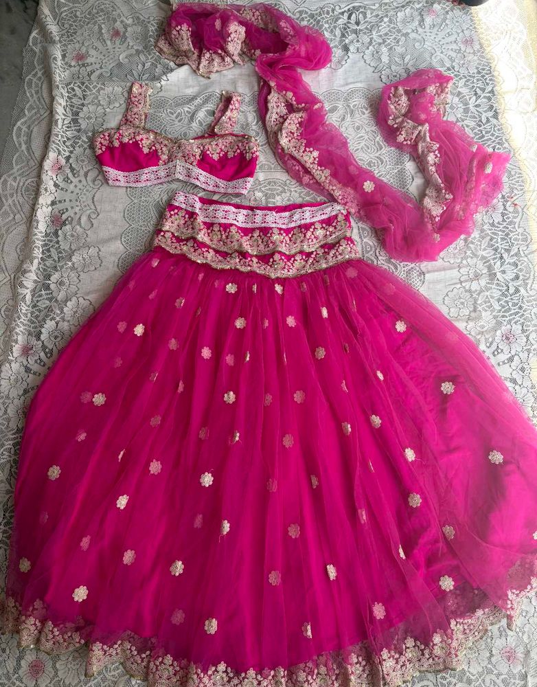 Gorgeous Pink Lehenga Choli Set