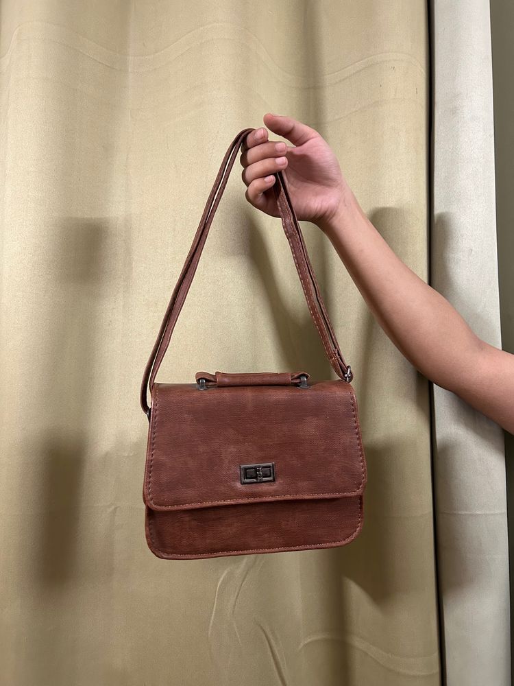Vintage Brown Satchel Bag