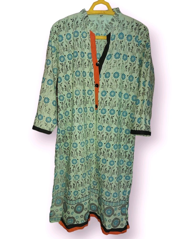 Printed Cotton Kurta