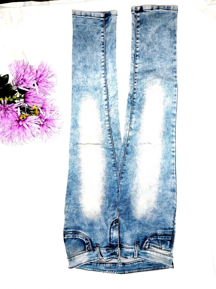 Acid Wash Denim Jeans