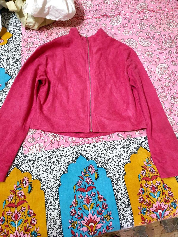 Pink Zip-Up Jacket