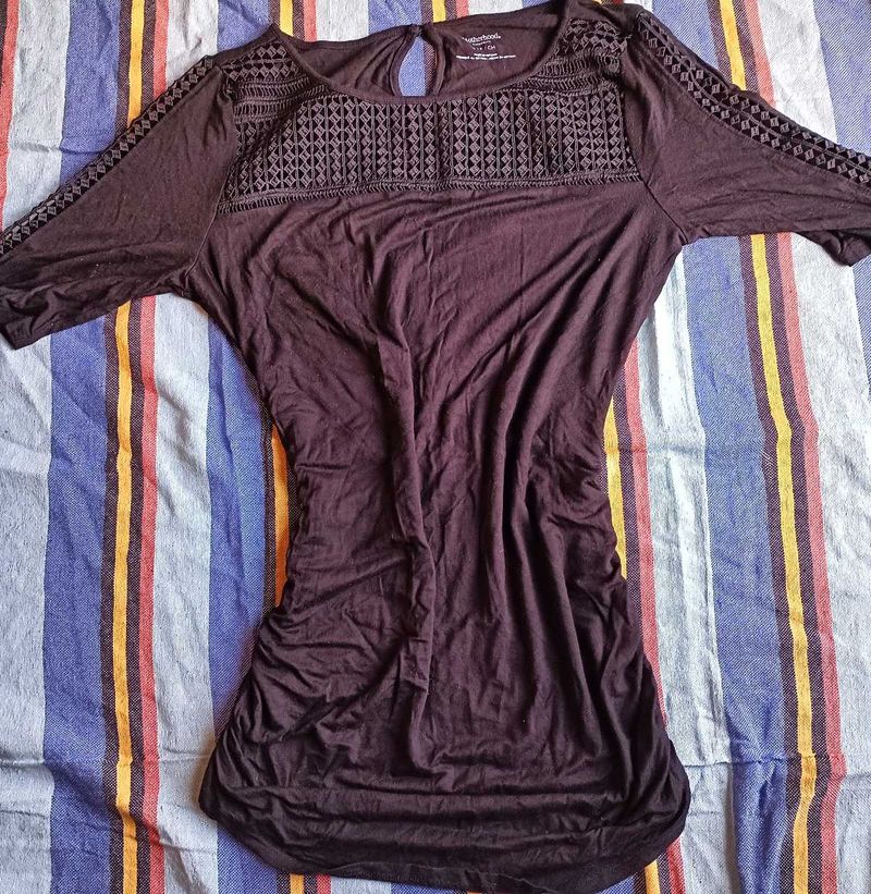 black Embellished Top