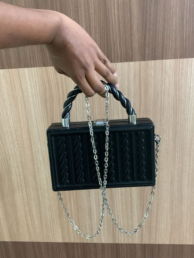 Chic Black Clutch