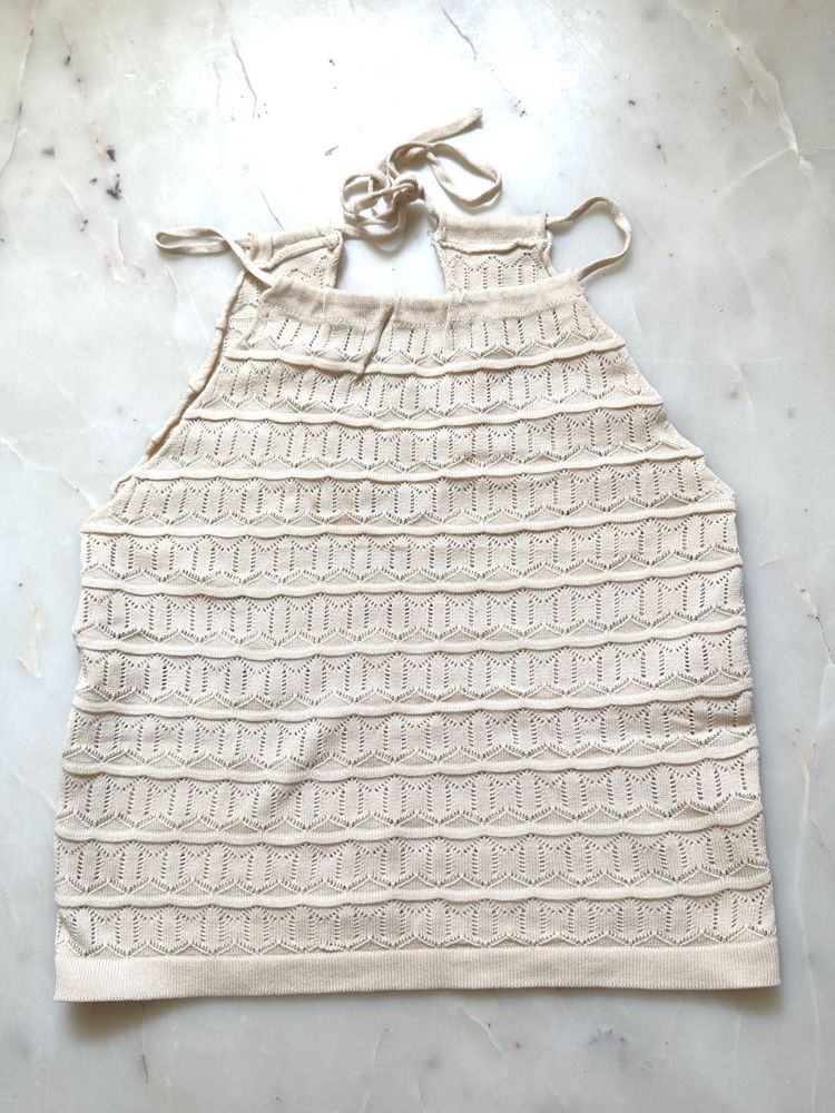Summer Knitted Crop Top