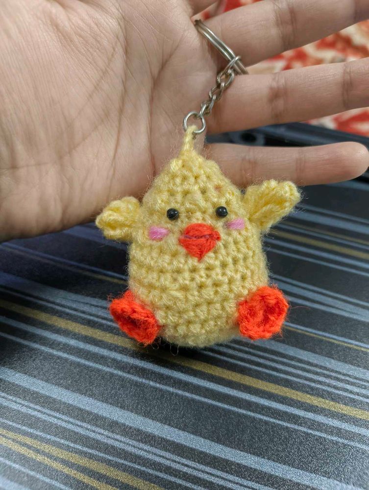 Handmade Duckling Keyring