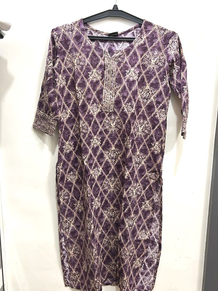 Elegant Purple Kurta