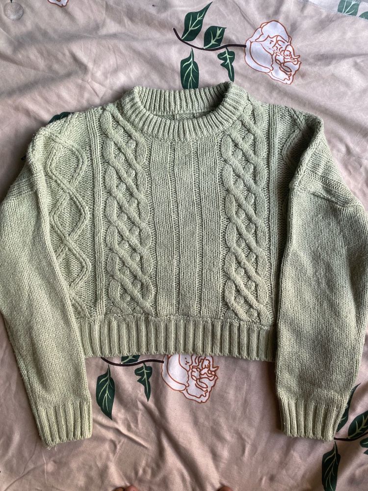 Cute Knit Cable Sweater