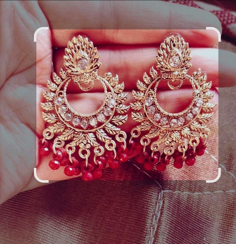Stunning Gold Tone Earrings