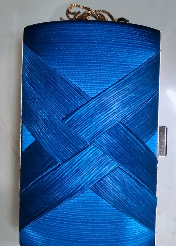 Elegant Blue Clutch