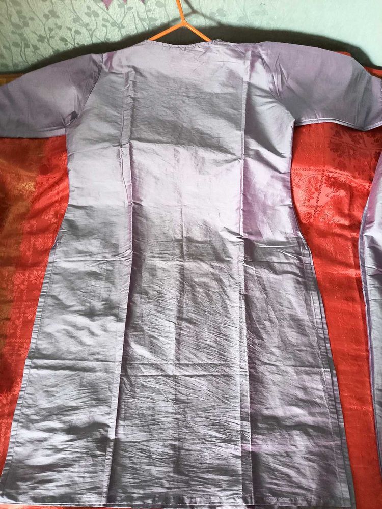 Gently Used Lavender Kurta With Bottom&amp;Dupatta