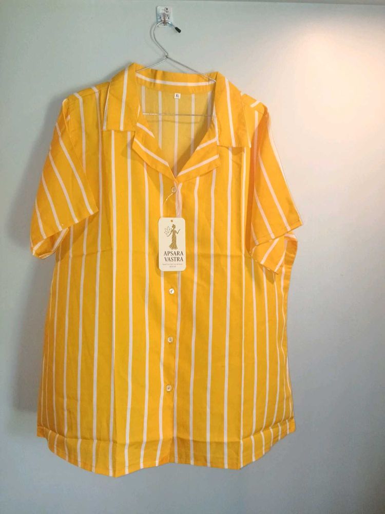 Striped Yellow nightsuit