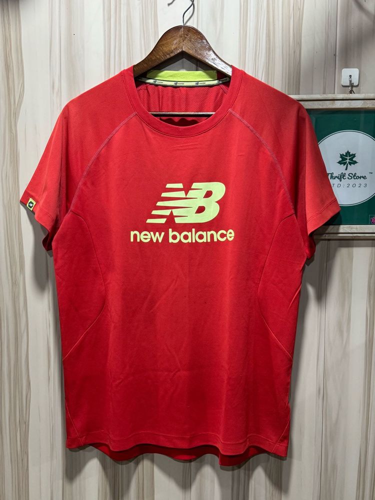 New Balance Essential Red DryFit TShirt