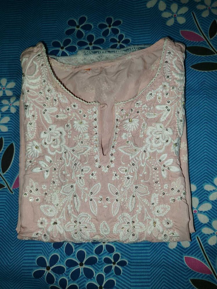 Pastel Pink Kurti! 🌸
