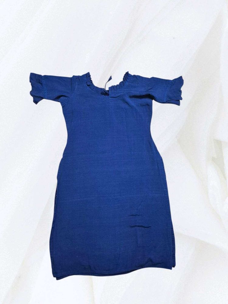 Elegant Blue Casual Dress