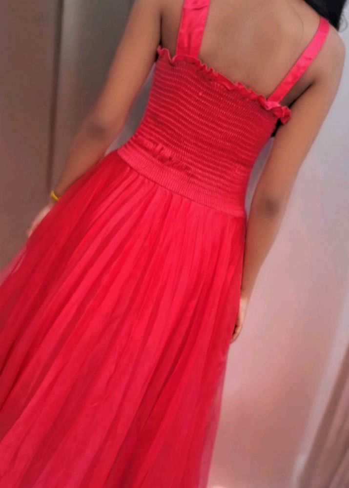 Stunning Pink Floral Embellished Gown
