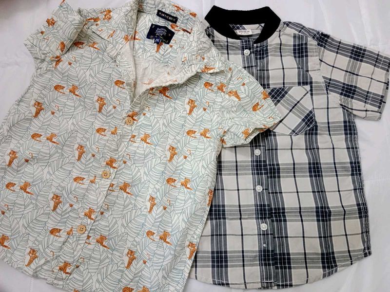 Boys Casual Summer Shirts Bundle (2 Pack)