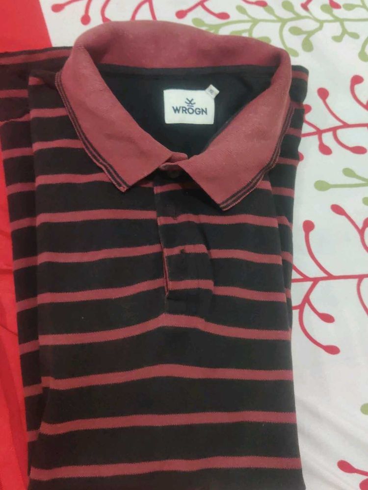 WrognStriped Polo T-Shirt
