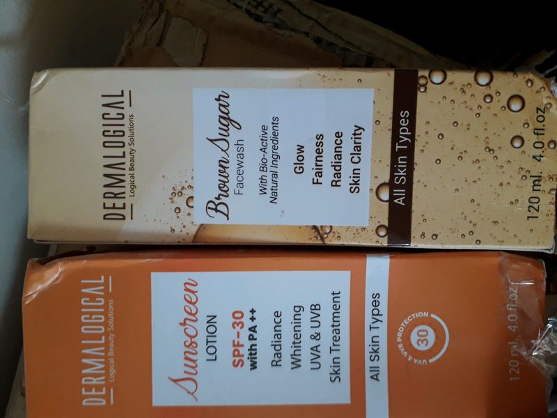Dermalogical Brown Sugar Face Wash Nd Sunscrean