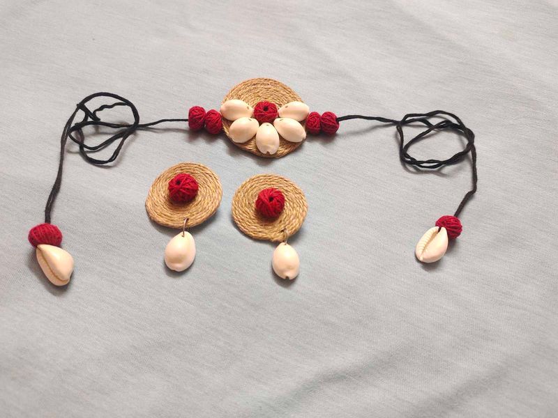Handmade Jute Jewelry Set