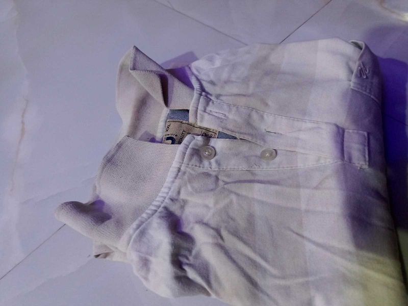 Casual White Patterned tshirt👕🤍