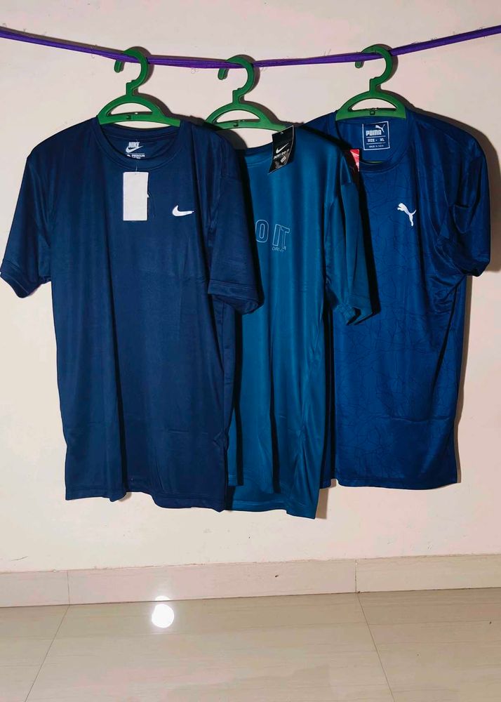 Nike And Puma 3 T-shirt Combo