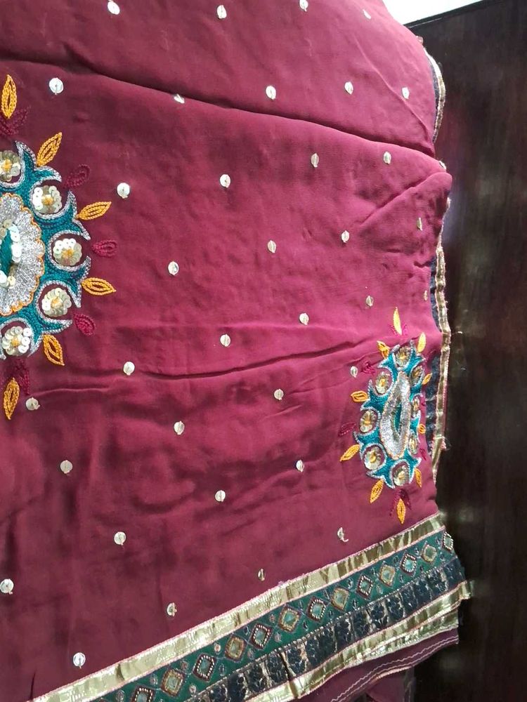 Heavy  work  saree