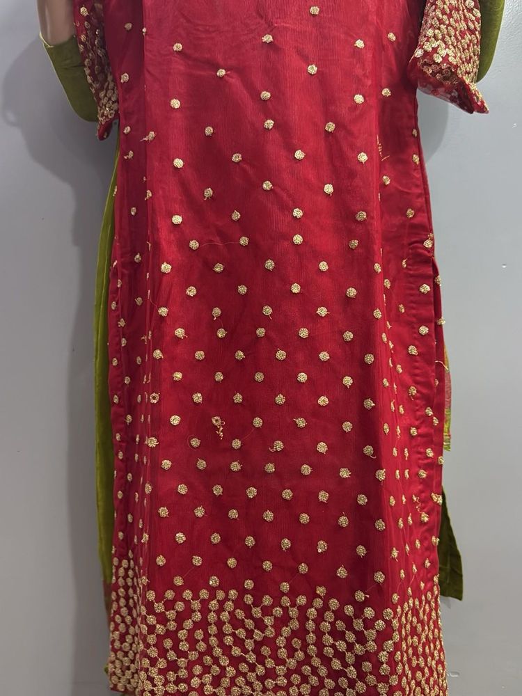 Suit With Embroidery Work