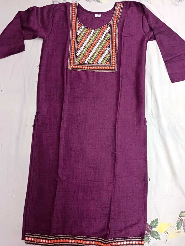 Elegant Embroidered Kurta