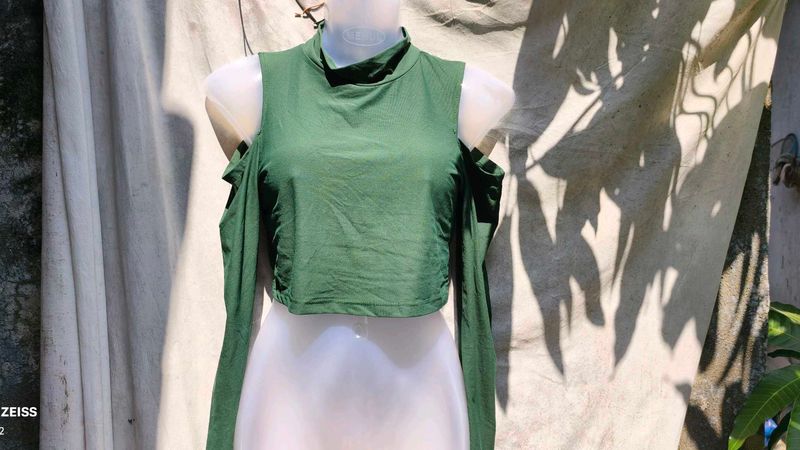 I SEXY DARK GREEN TOP