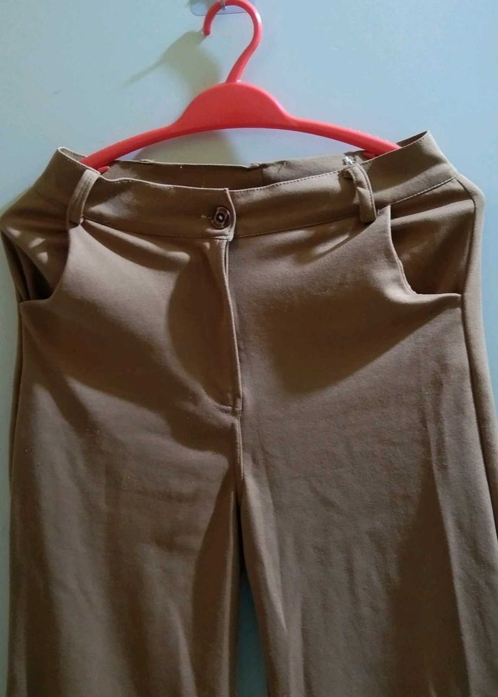 Brown Casual Pants