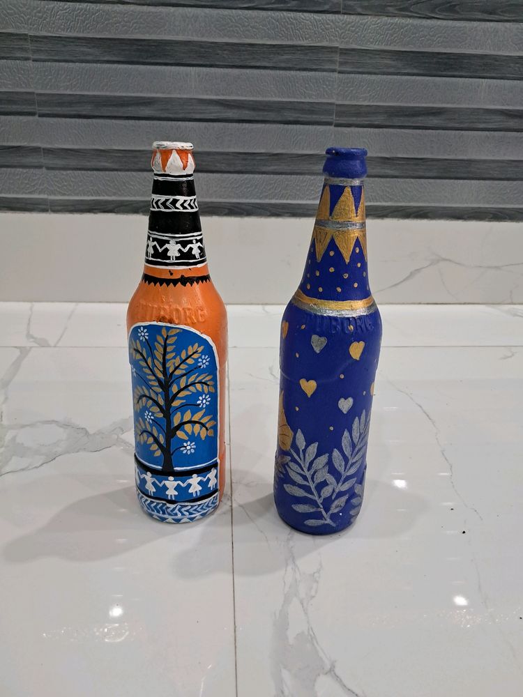 Two Bottle Art painting(240rs/850 coins for both)