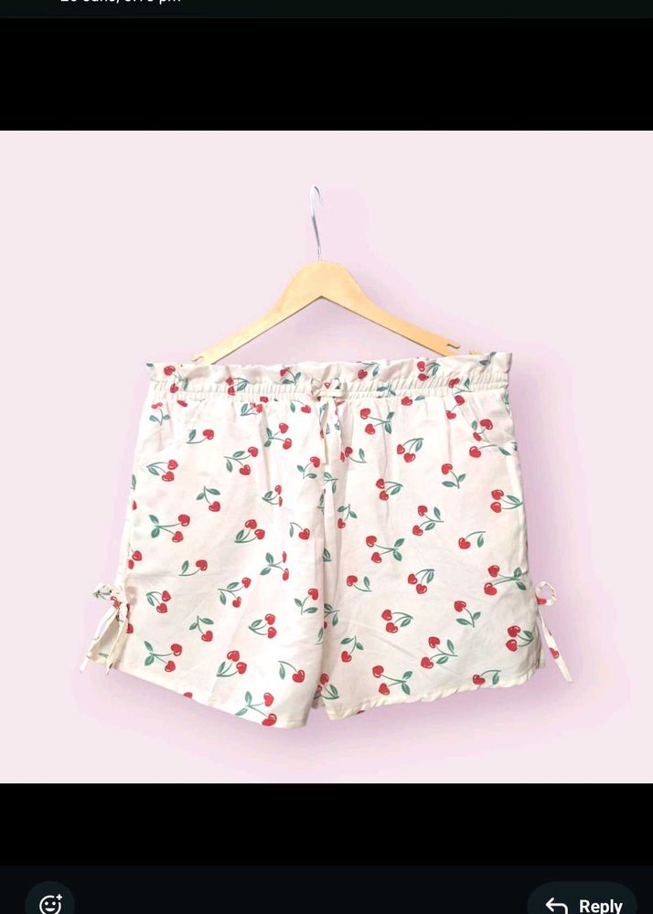 Cherry Print Shorts