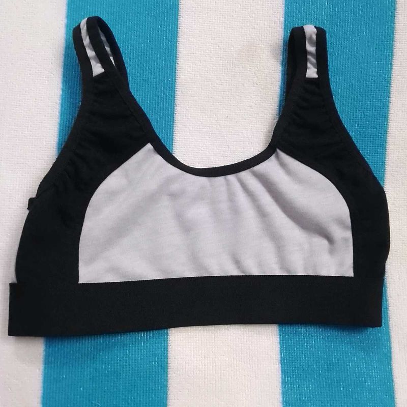 Black &amp; Gray Sports Bra