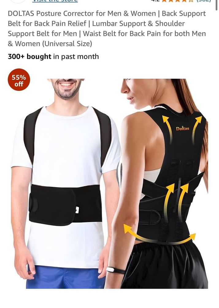 Posture corrector 🏋️‍♀️💪✨back support