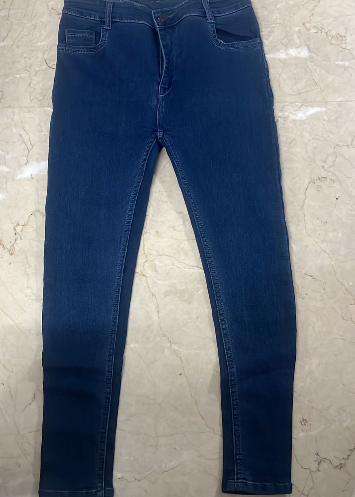 Skinny Fit Blue Denim Jeans