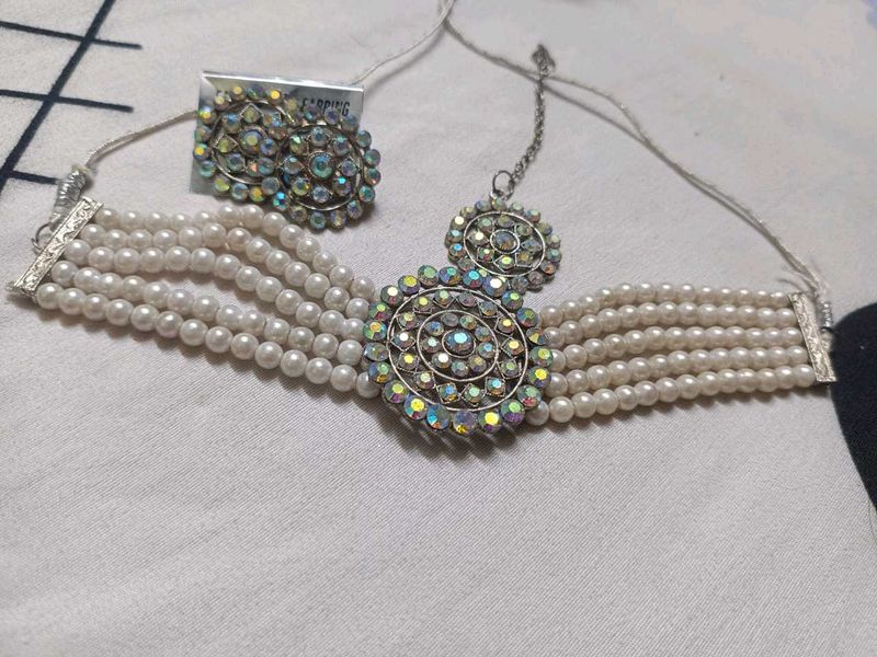 Pearl Choker Set