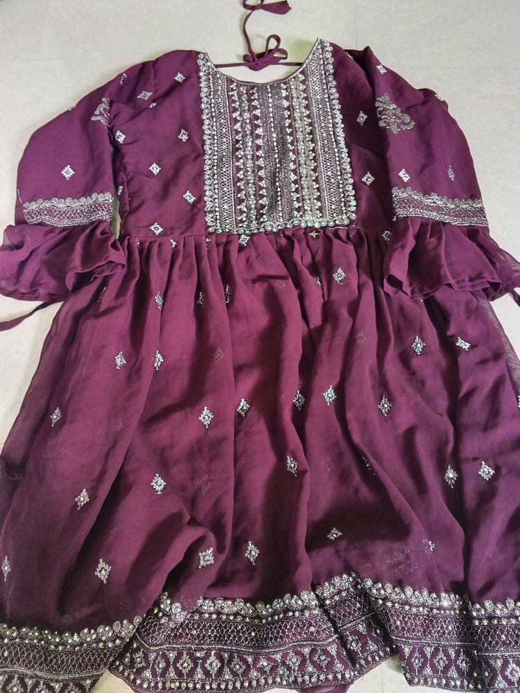 Elegant Purple Garara Set