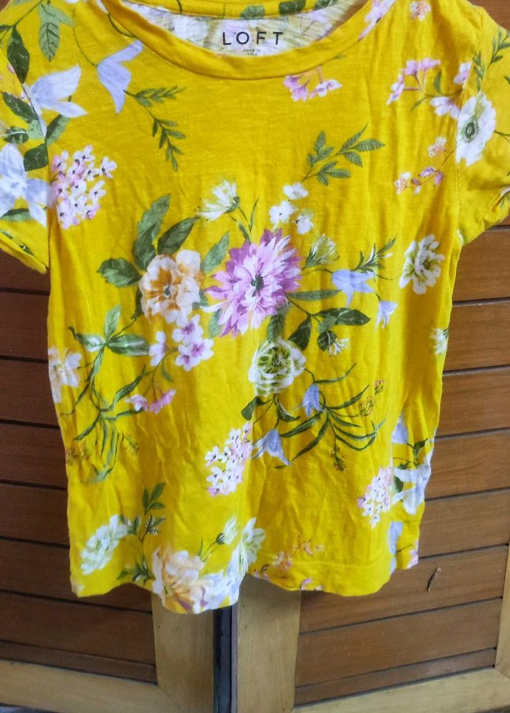 LOFT Floral Print Tee