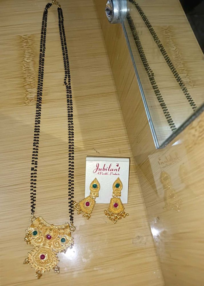 Jubilant Mangalsutra &amp; Earring Set