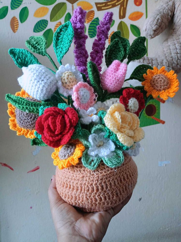 Crochet Flower Pot 🥰