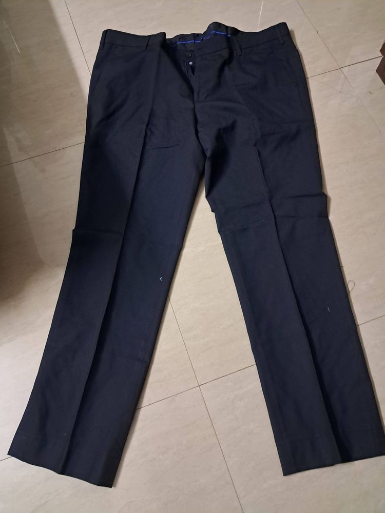 Excalibur XL Slim Fit Black Trousers