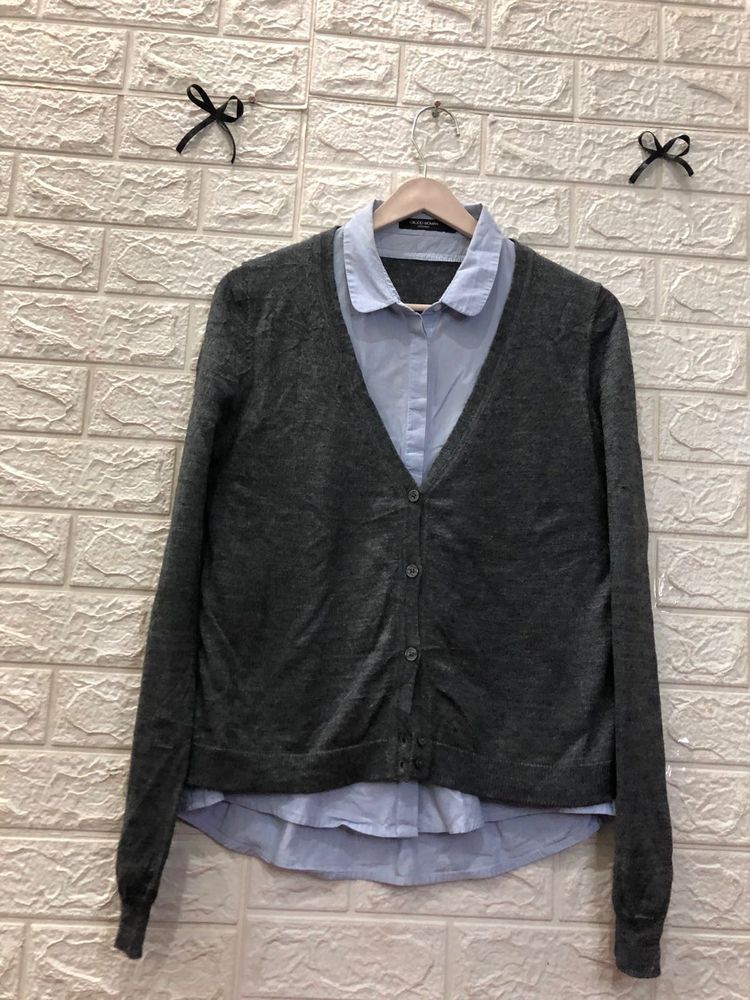 Stylish korean Grey Cardigan🌷🎗️🇺🇸