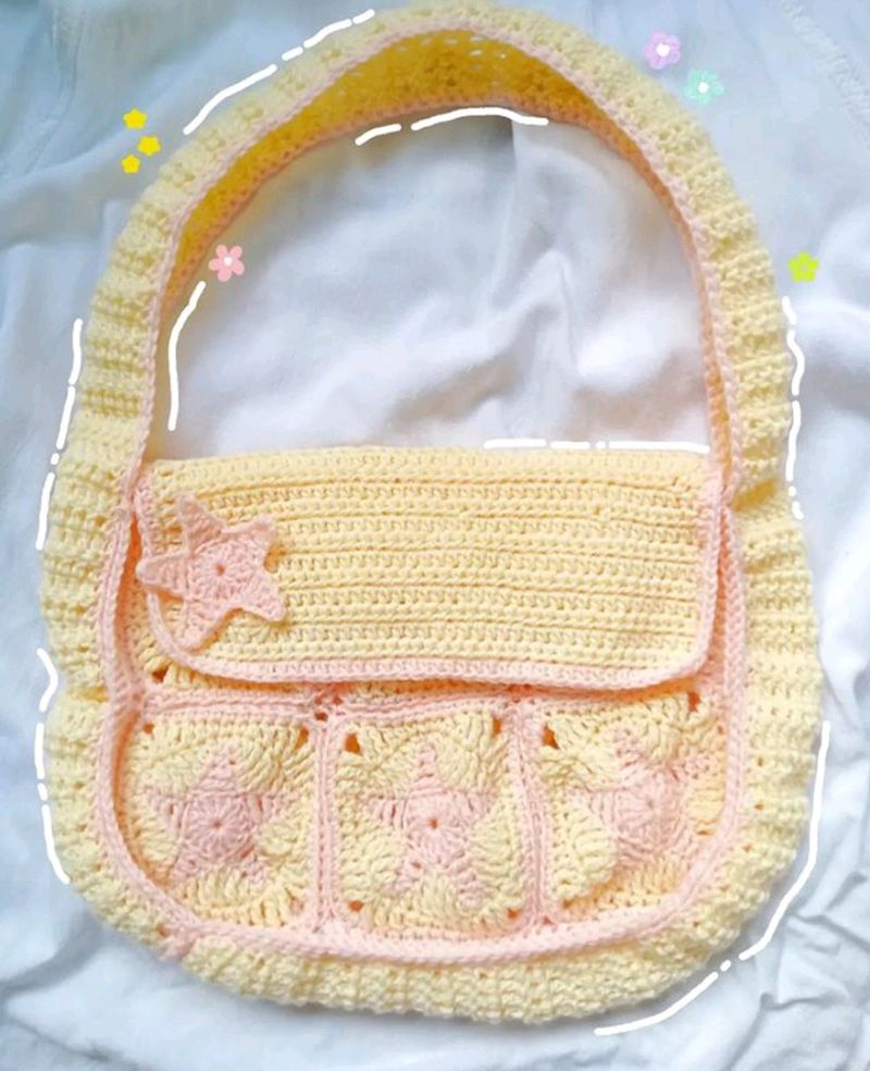 Star Crochet Shoulder Bag
